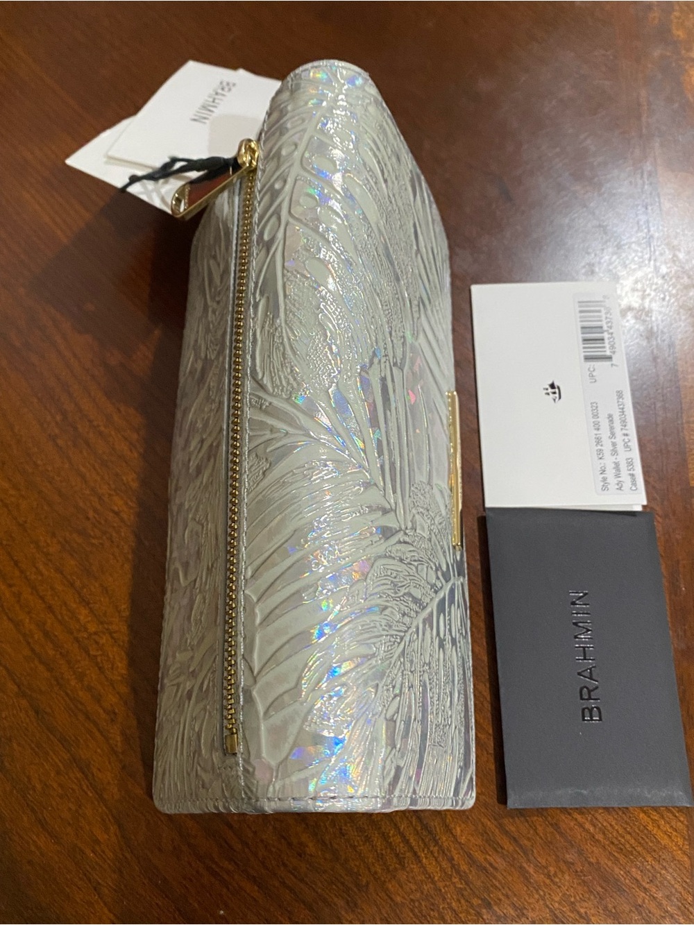 🪩HTF SILVER SERENADE Brahmin ADY Wallet NWT - Picture 8 of 10